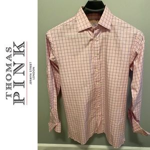 Thomas Pink Slim Fit Dress Shirt 16 - 36.5